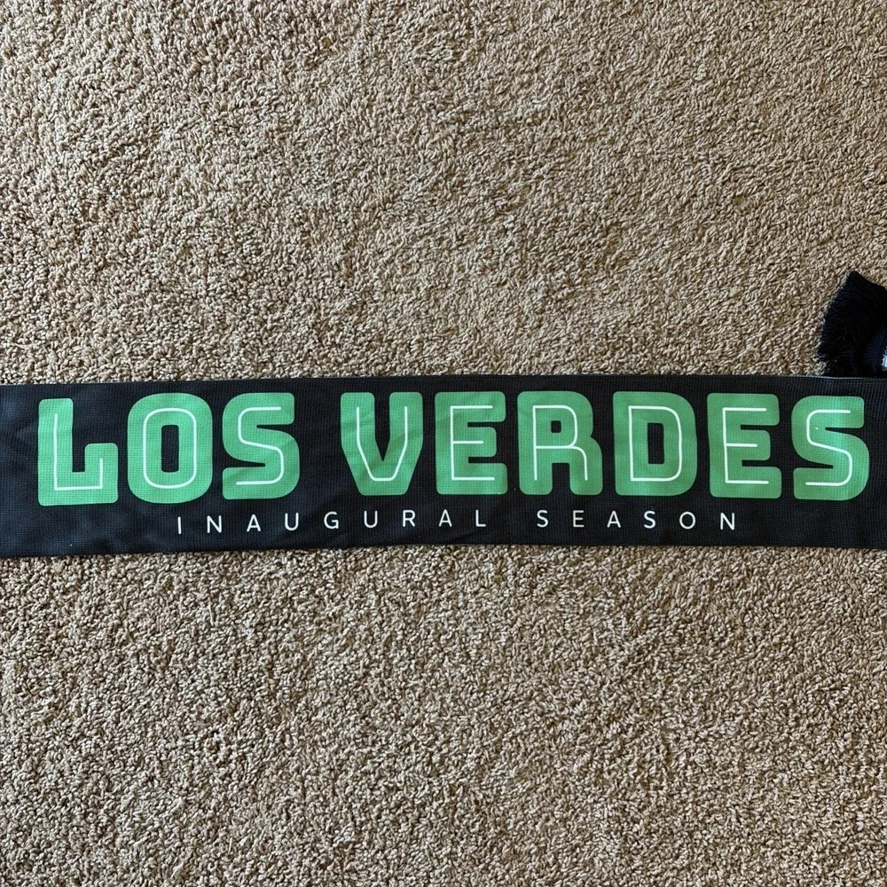 Ruffneck LOS VERDES Austin FC Inaugural‎ Season Skull Soccer Scarf Green/Black